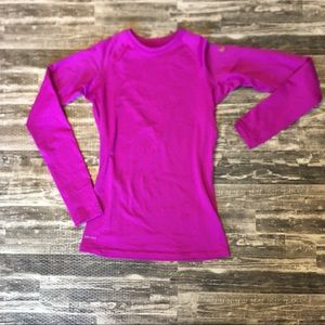 Magenta Tight Fitting Nike Workout Shirt